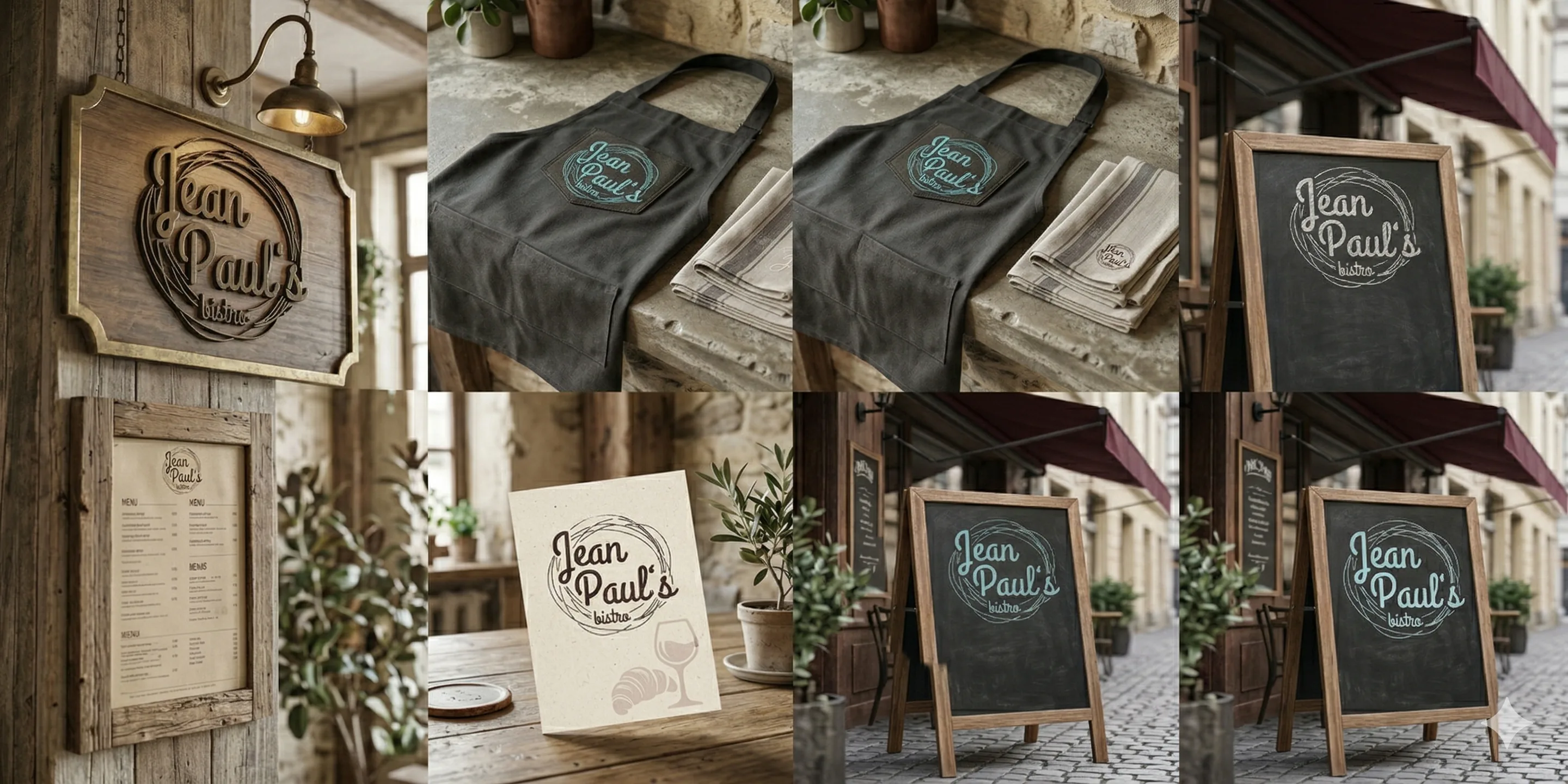 Vizuální identita Jean Paul's Bistro